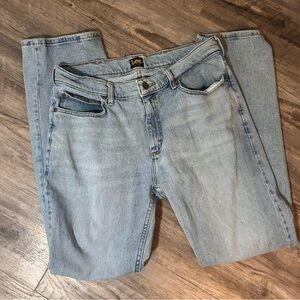 Lee Men's Straight Jeans in Light Blue